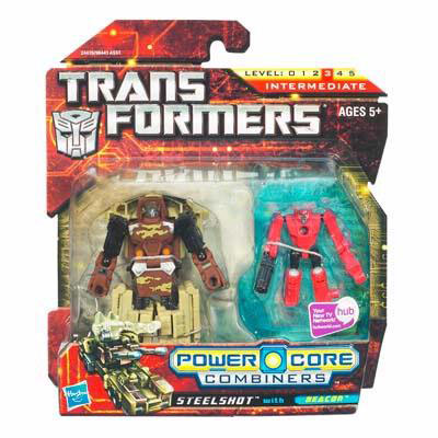 Transformer Power Core Combiners Figure Set Autobot STEELSHOT with Mini-Con BEACON - Collectables > Action Figures > toys -  Hasbro