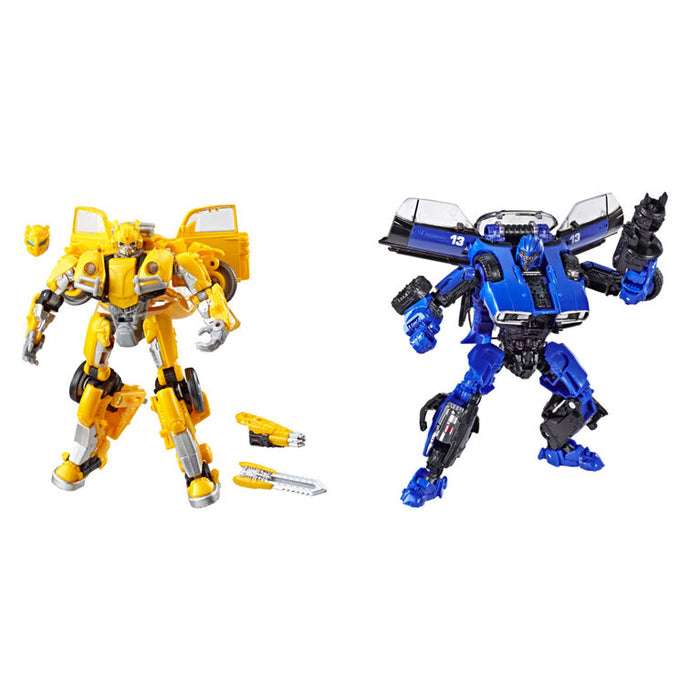 Transformers Toys Buzzworthy Bumblebee Studio Series Deluxe Class 18BB Bumblebee vs. 46BB Dropkick - Collectables > Action Figures > toys -  Hasbro