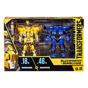 Transformers Toys Buzzworthy Bumblebee Studio Series Deluxe Class 18BB Bumblebee vs. 46BB Dropkick - Collectables > Action Figures > toys -  Hasbro