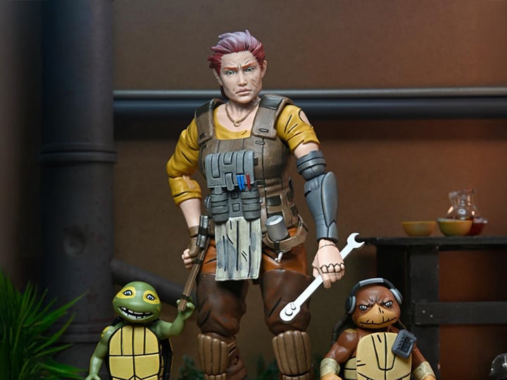 Teenage Mutant Ninja Turtles: The Last Ronin - The Lost Years Grammy April with Baby Yi & Moja - Collectables > Action Figures > toys -  Neca