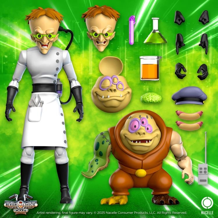 Biker Mice from Mars - Dr. Karbunkle with Fred the Mutant (Preorder Q2 2026) - Collectables > Action Figures > toys -  THE NACELLE COMPANY