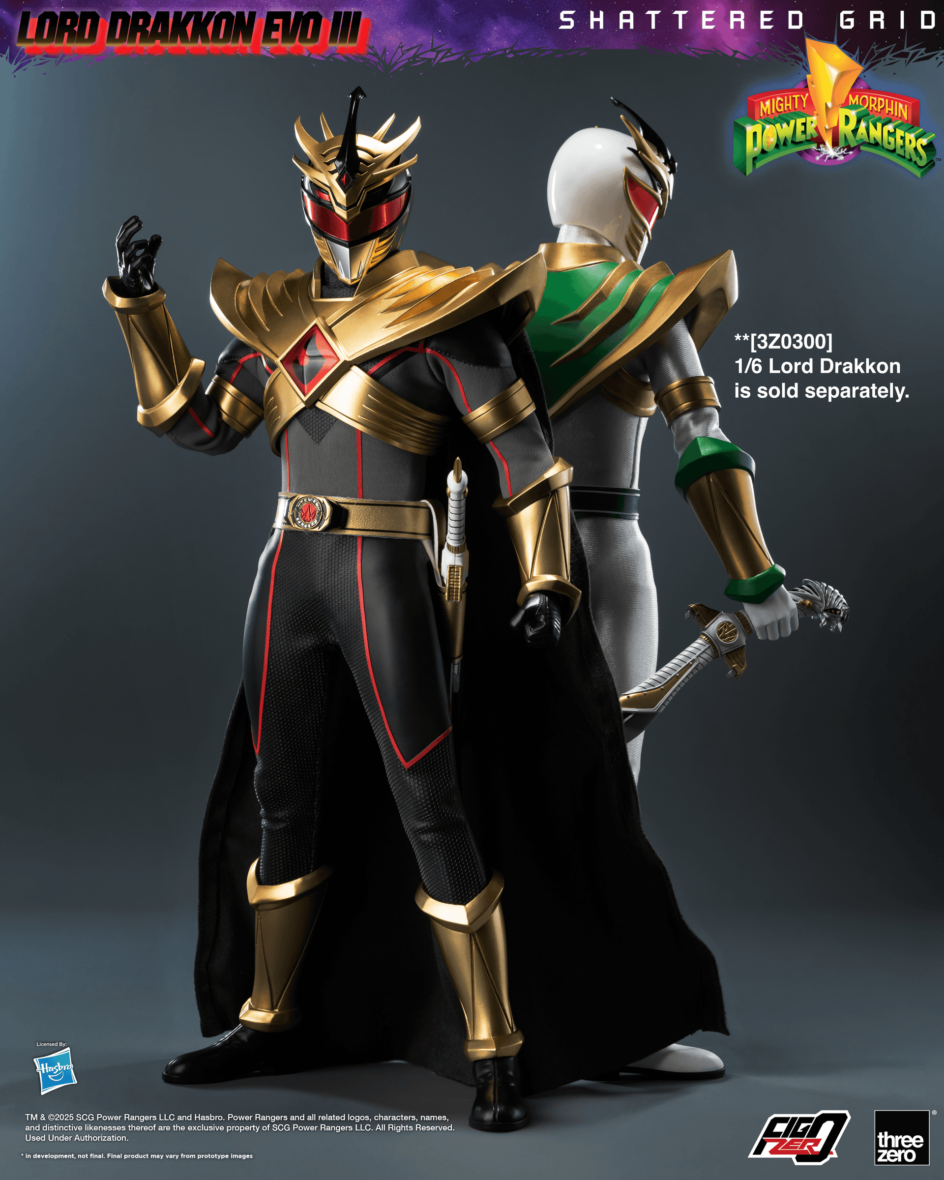 Power Rangers - FigZero - Lord Drakkon Evo III 1/6 Scale Figure (Preor ...