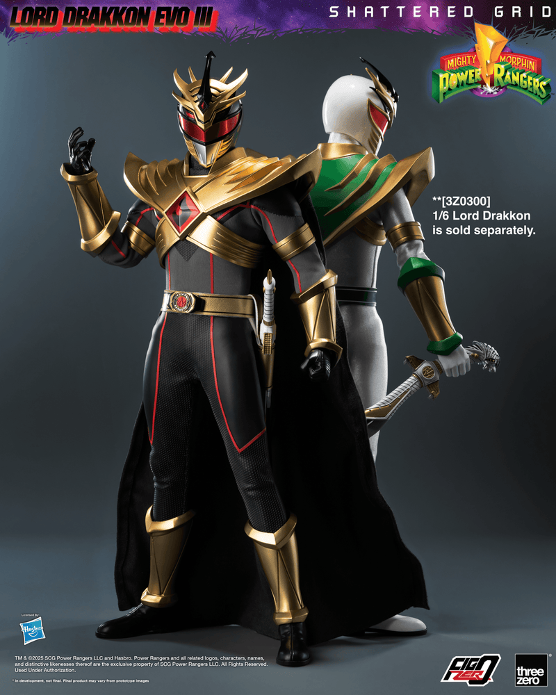 Power Rangers - FigZero - Lord Drakkon Evo III 1/6 Scale Figure (Preorder Q2 2026) - Collectables > Action Figures > toys -  ThreeZero