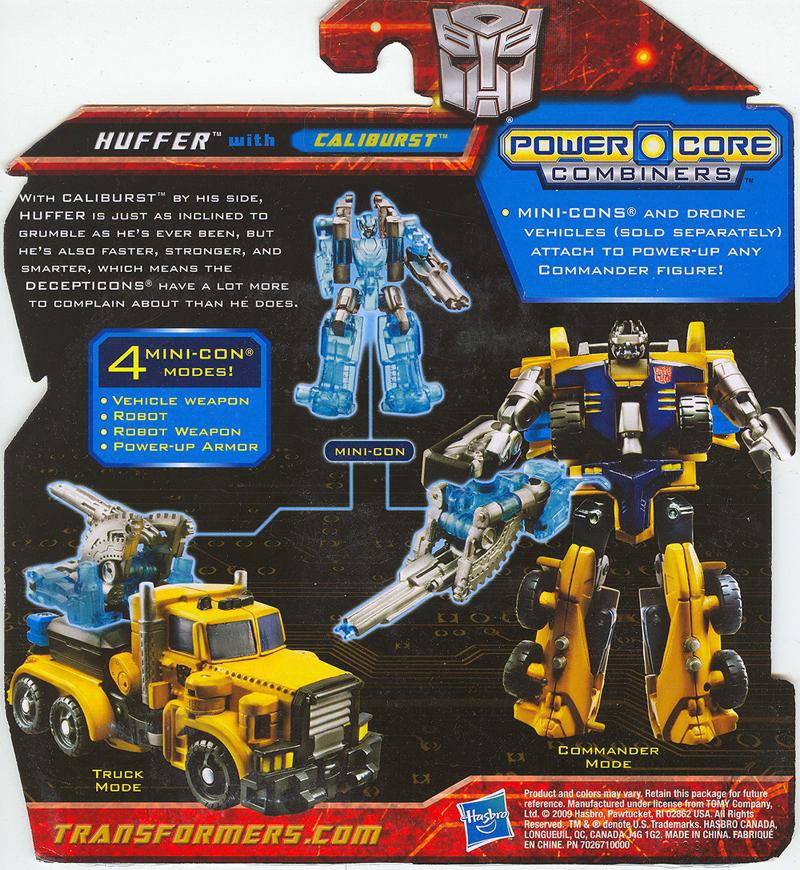 Transformers Power Core Combiners Huffer with Caliburst — Toy Snowman