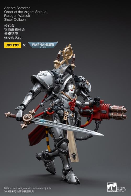Joytoy - Warhammer 40k - Adepta Sororitas - Order of the Argent Shroud Paragon - Warsuit Sister Collaen - Collectables > Action Figures > toys -  Joy Toy