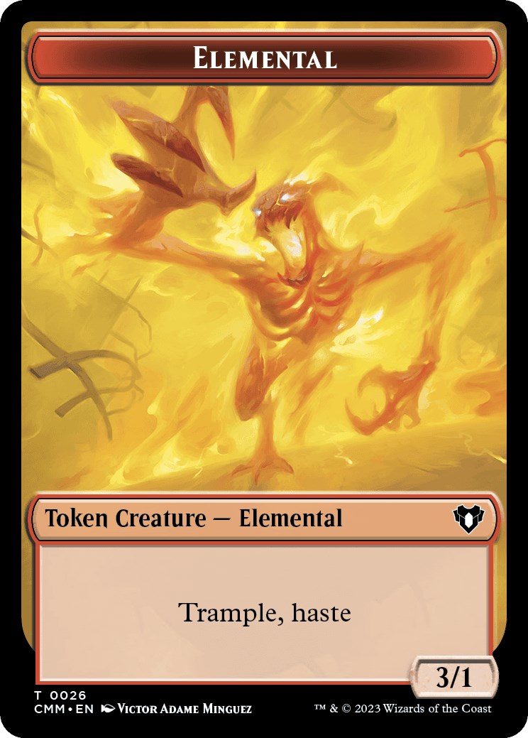 Elemental (0026) // Construct (0042) Double-Sided Token