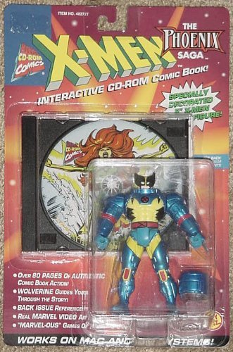 WOLVERINE Action Fig & Interactive CD-ROM Comic Book X-Men The Phoenix Saga