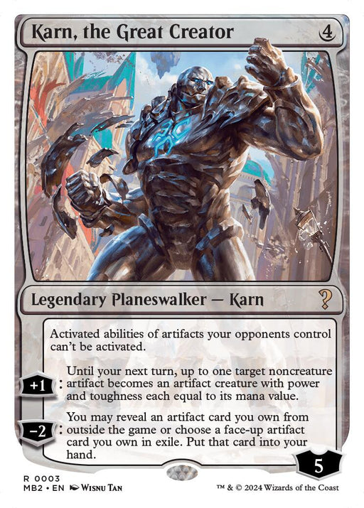 Karn, the Great Creator (White Border)
