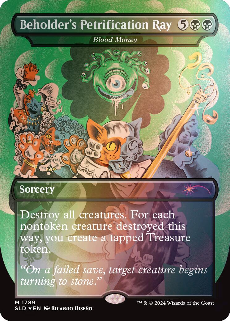 Beholder's Petrification Ray - Blood Money (Rainbow Foil)