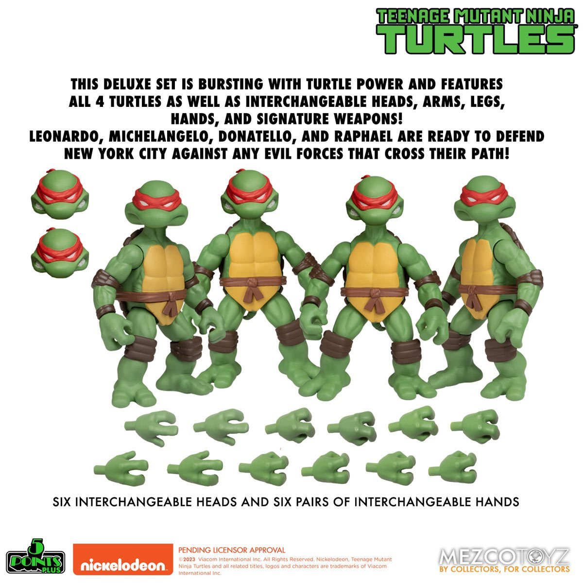 Mezco - Teenage Mutant Ninja Turtles 5 Points Deluxe Box Set — Toy