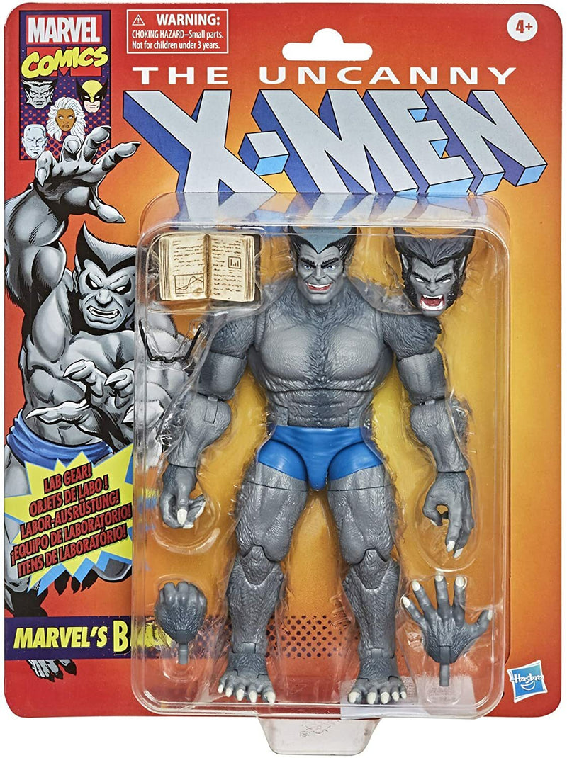 X-Men Marvel Legends Retro Gray Beast Action Figure 6" Grey Beast -  -  Hasbro