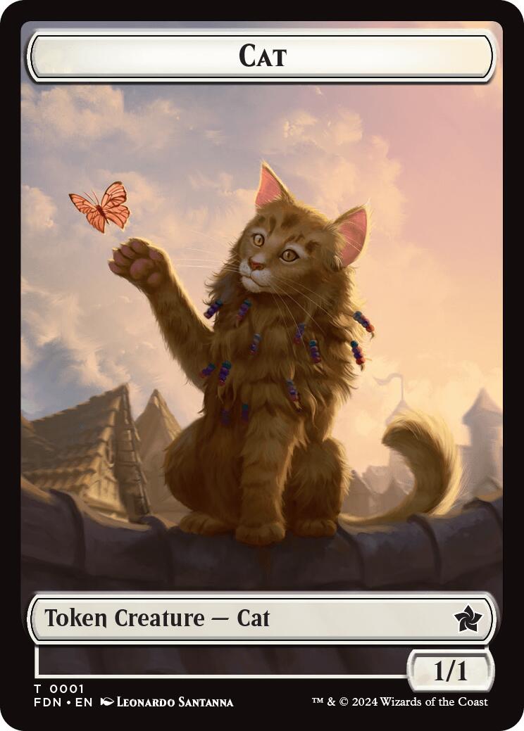 Cat (0001) // Cat (0002) Doubled-Sided Token