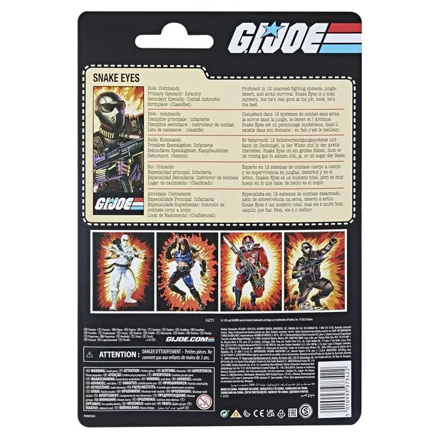 G.I. Joe Classified Series - Retro Snake Eyes (preorder End of Oct) - Collectables > Action Figures > toys -  Hasbro