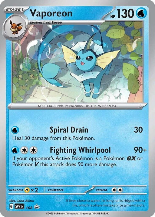 Vaporeon - 168 (Cosmos Holo)