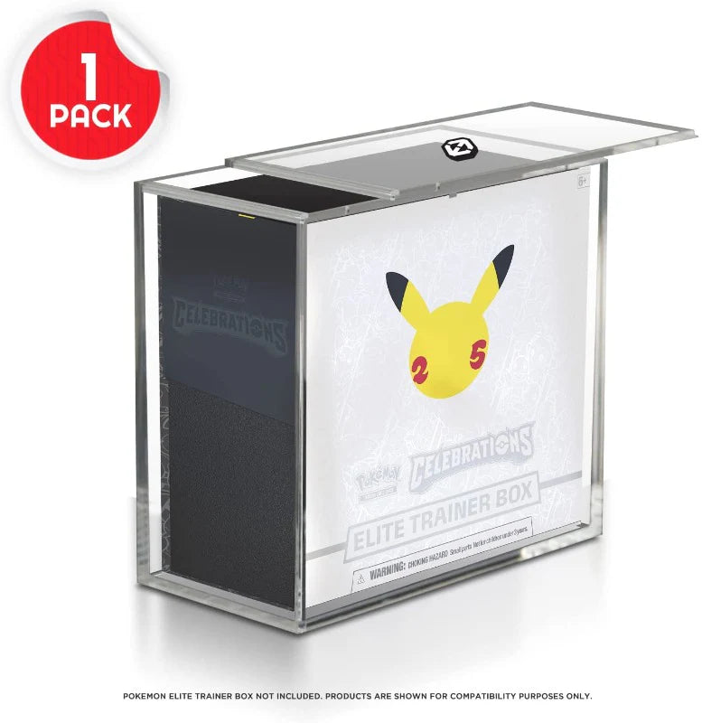 EVORETRO - Pokemon ETB Elite Trainer Box w/ Sliding Lid Anti-UV - EVORETRO Acrylic Protector 4.0MM - accessory -  EVORETRO