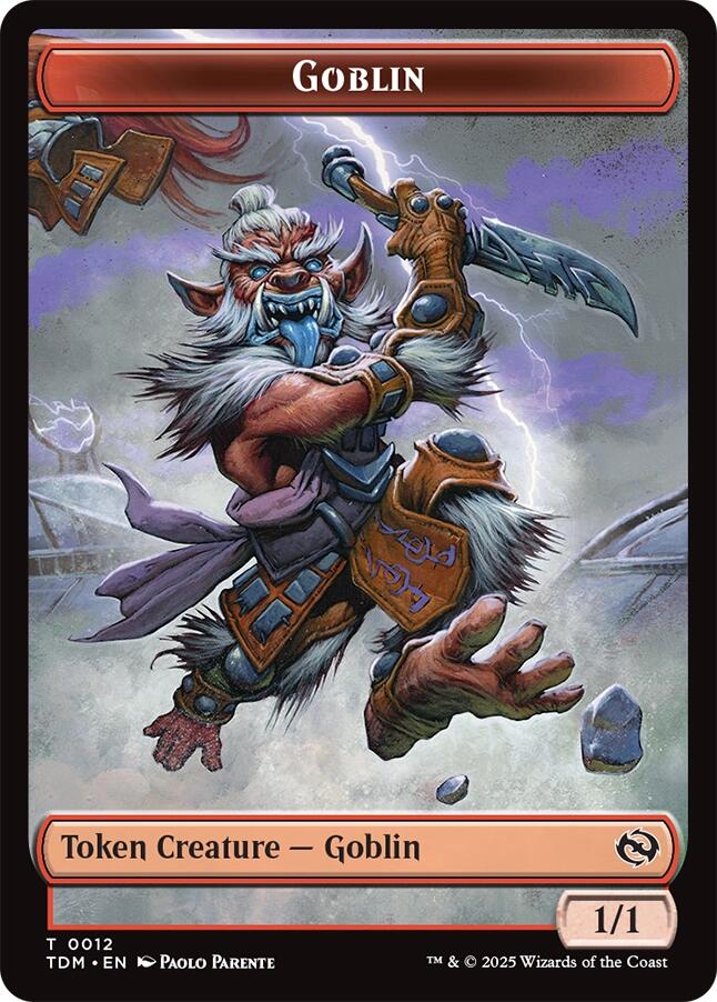 Goblin // Warrior Double-Sided Token