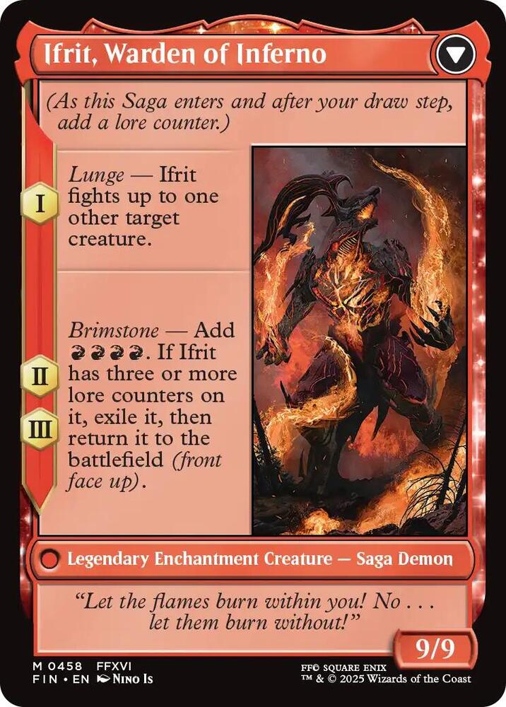 Clive, Ifrit's Dominant (Extended Art) (Back)