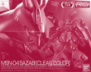 RG MSN-04 Sazabi [Clear Color Ver.] 1/144 - Exclusive - Collectables > Action Figures > toys -  Bandai