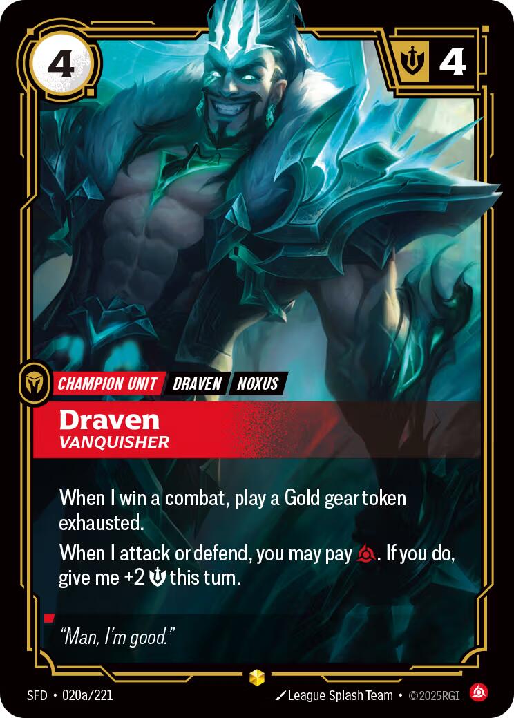 Draven, Vanquisher (Alternate Art)