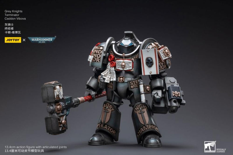 JoyToy - Warhammer 40K Grey Knights Nemesis Dreadknight with Terminator Caddon Vibova (preorder) - Collectables > Action Figures > toys -  Joy Toy