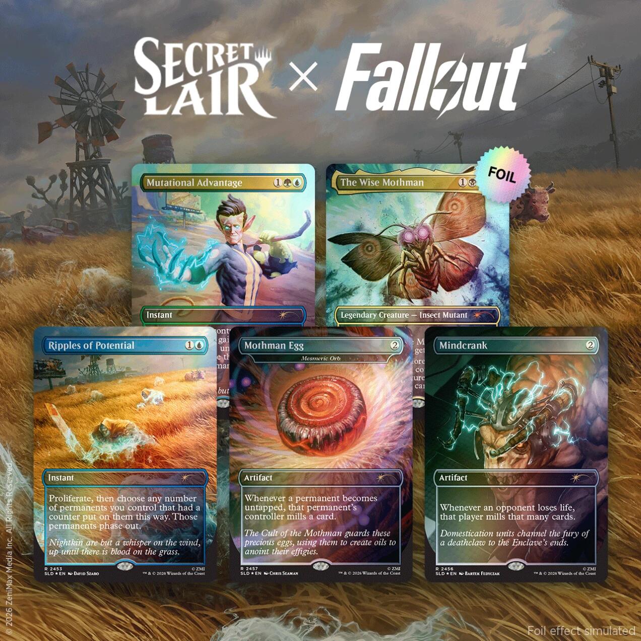 mtg Secret Lair Fallout Rad ×2 foil Secret Lair Drop: Secret Lair x Fallout: Rad - Traditional Foil