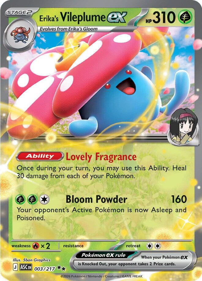 Erika's Vileplume ex [ASC - 003/217] — Toy Snowman