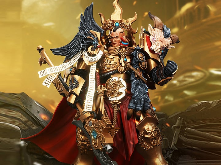 Warhammer: The Horus Heresy Legio Custodes Constantin Valdor, Captain-General of the Legio Custodes 1/18 Scale (preorder Q3 2025)