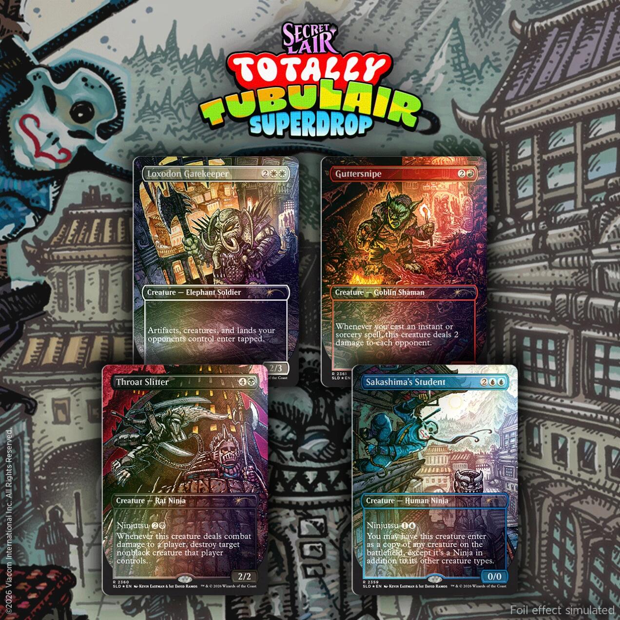 マジック：ザ・ギャザリング Secret Lair Featuring:Kevin Eastman foil Secret Lair Drop: Featuring: Kevin Eastman (Colors) - Traditional