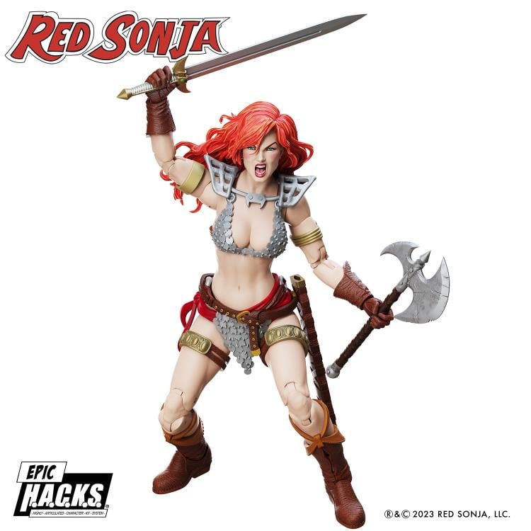 Red Sonja 50th Anniversary - EPIC H.A.C.K.S. - Red Sonja Action Figure - Collectables > Action Figures > toys -  Boss Fight Studio