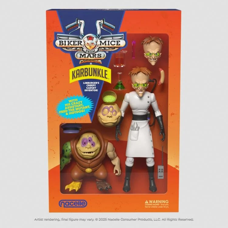 Biker Mice from Mars - Dr. Karbunkle with Fred the Mutant (Preorder Q2 2026) - Collectables > Action Figures > toys -  THE NACELLE COMPANY