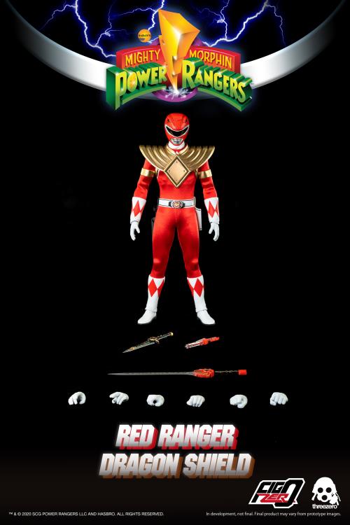 ThreeZero - Mighty Morphin Power Rangers - Dragon Shield Red Ranger 1/6 Sc - Exclusive - Collectables > Action Figures > toys -  ThreeZero