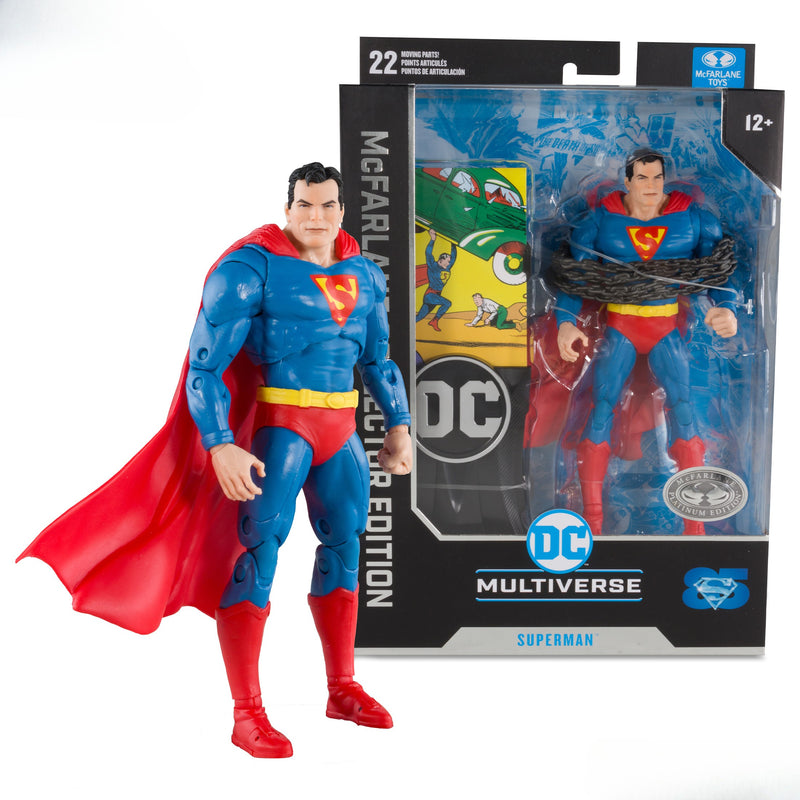McFarlane Toys - Action Comics DC Multiverse Collector Edition Superman - Platinum / Chase - Collectables > Action Figures > toys -  McFarlane Toys