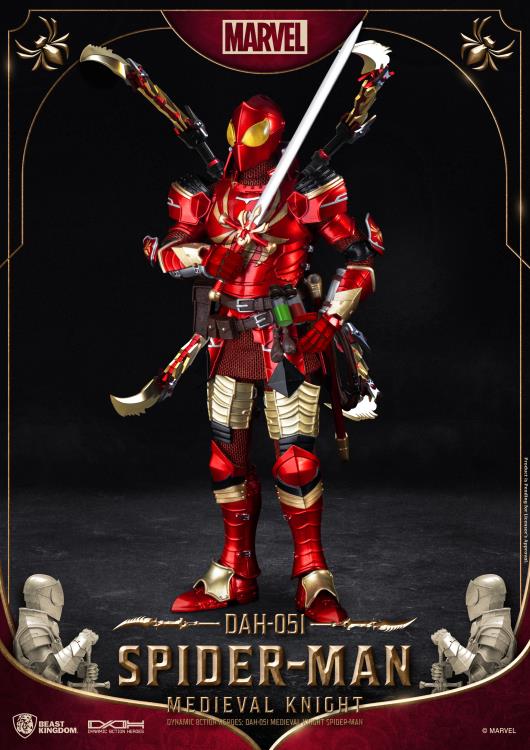 Beast Kingdom - Marvel Dynamic 8ction Heroes DAH-051 Medieval Knight Spider-Man - Collectables > Action Figures > toys -  Beast Kingdom