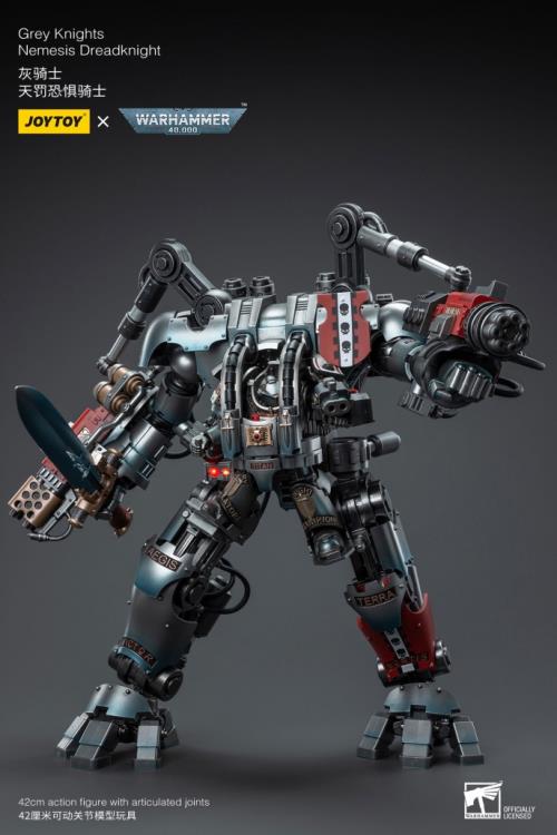 JoyToy - Warhammer 40K Grey Knights Nemesis Dreadknight with Terminator Caddon Vibova (preorder) - Collectables > Action Figures > toys -  Joy Toy