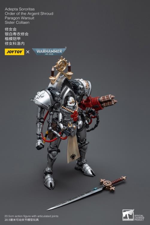 Joytoy - Warhammer 40k - Adepta Sororitas - Order of the Argent Shroud Paragon - Warsuit Sister Collaen - Collectables > Action Figures > toys -  Joy Toy