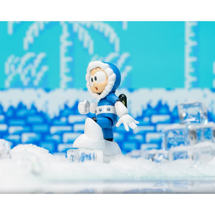 Figura De Acción Ice Man De Mega Man - Jada Toys 11,5 Cm, Con Accesorios Intercambiables, Para Coleccionistas