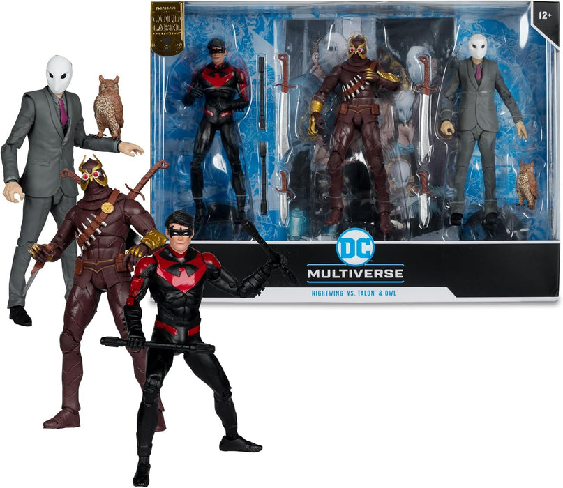 Nightwing vs Talon & Owl (Batman: The Court of Owls) 3-pack Gold Label