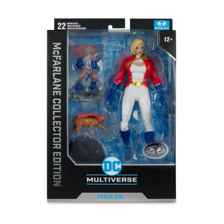 DC Multiverse Collector Edition - Power Girl: Reborn - Power Girl - Platinum / Chase - Collectables > Action Figures > toys -  McFarlane Toys