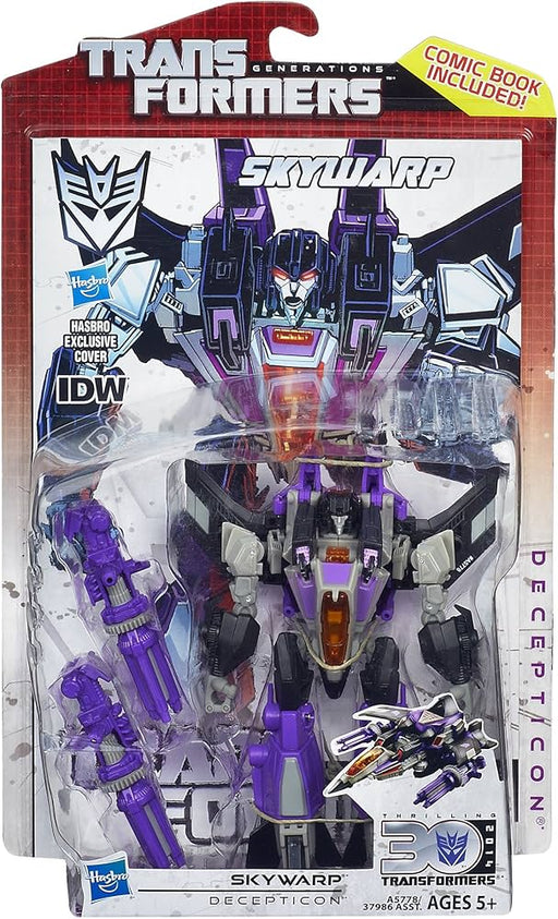 Transformers Generations Skywarp Deluxe Action Figure and Comic Book - Collectables > Action Figures > toys -  Hasbro