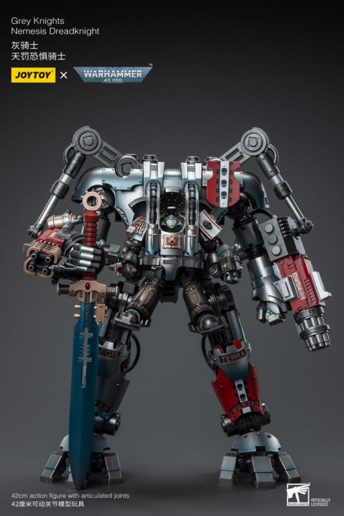 JoyToy - Warhammer 40K Grey Knights Nemesis Dreadknight with Terminator Caddon Vibova (preorder) - Collectables > Action Figures > toys -  Joy Toy