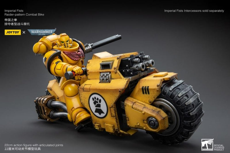 JoyToy - Warhammer 40k - Imperial Fists - Raider-Pattern Combat Bike 1/18 Scale Vehicle - Collectables > Action Figures > toys -  Joy Toy