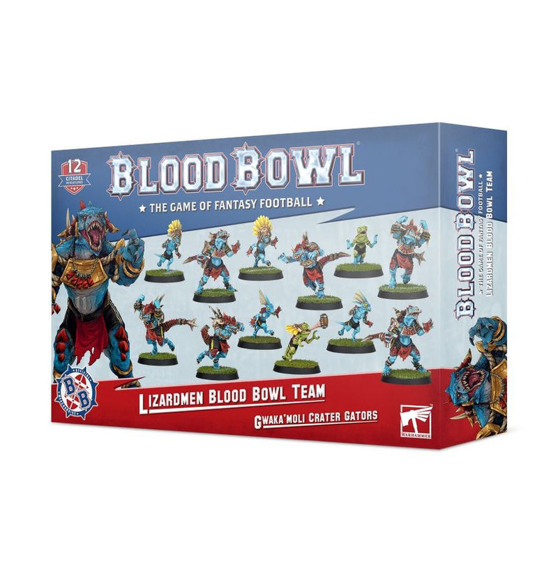 Blood Bowl - Lizardmen Team - Gwaka'Moli Crater Gators - Miniature -  Games Workshop