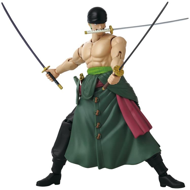 Anime Heroes - One Piece - Roronoa Zoro - Three Sword Style - Collectables > Action Figures > toys -  Bandai