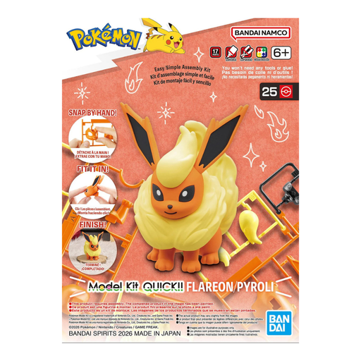 Pokemon Model Kit - Flareon - Model Kit > Collectable > Gunpla > Hobby -  Bandai