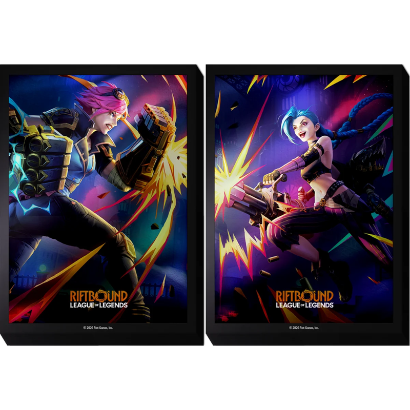 Riftbound: League of Legends TCG - Art Sleeves - 100ct - Vi vs Jinx
