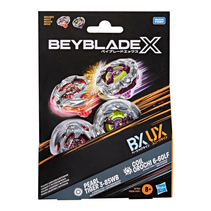 Beyblade X Pearl Tiger 3-85WB & Coil Orochi 6-60LF