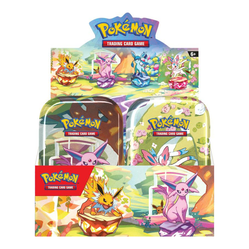 Pokémon TCG: Scarlet & Violet - Prismatic Evolutions - Mini Tin - Full Set (8 Tins) - Card Games > Collectables > TCG > CCG -  Pokemon TCG