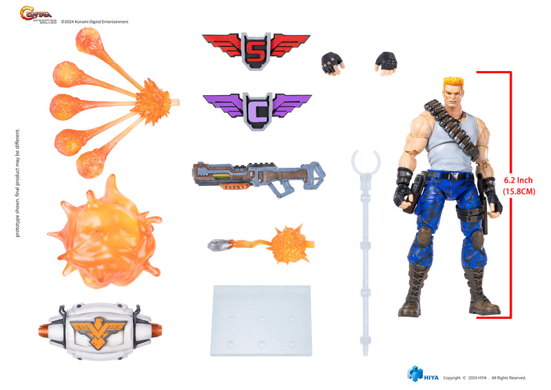 Exquisite Basic Series 1/12 Scale CONTRA OPERATION GALUGA Bill Rizer (preorder Q2 2025) - Collectables > Action Figures > toys -  HIYA TOYS