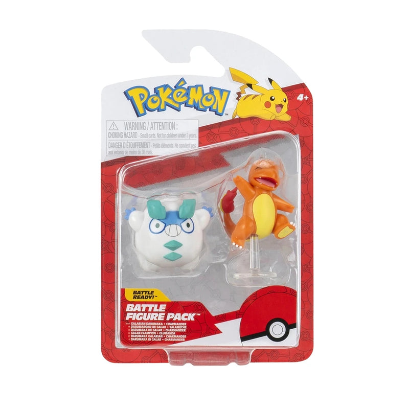 Pokémon - Battle Figure Pack - Galarian Darumaka + Charmander - Collectables > Action Figures > toys -  Jazwares