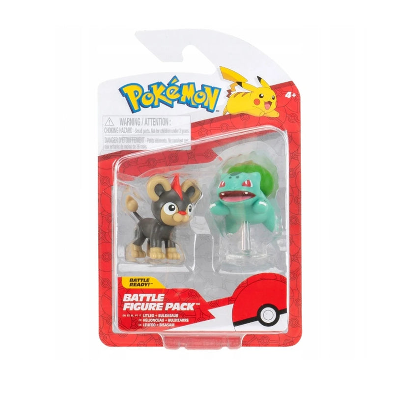Pokémon - Battle Figure Pack - Litleo + Bulbasaur - Collectables > Action Figures > toys -  Jazwares